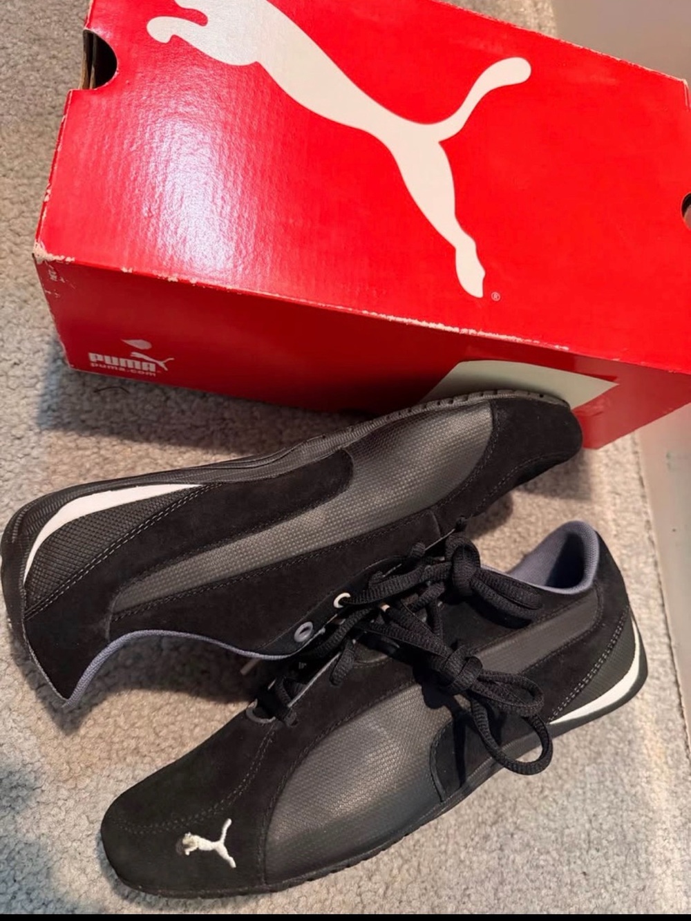 Puma Drift Cat 5 S Black Sneakers Men’s 7.5 / Women’s 9 – Brand New w/ Box